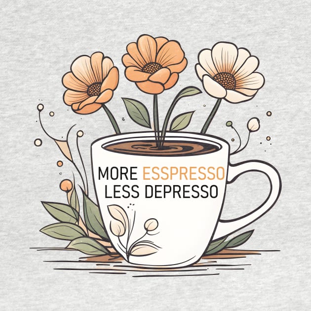 more espresso less depresso by CAFFEIN